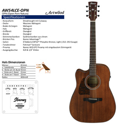 Ibanez AW 54 L CE OPN ARTWOOD