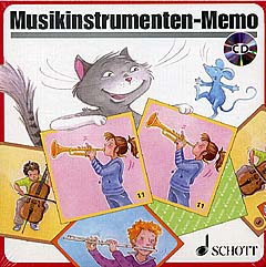 Musikinstrumenten Memo mit dem Musikater