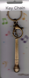 Schlüsselanhänger Mikrofon 7cm, Metall