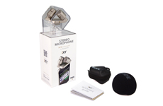 Professionelles Stereo-Aufsteckmikrofon für iPhone 4®, iPhone 4S®, iPad®, iPad2® und iPad3® mit robustem Vollmetallgehäuse